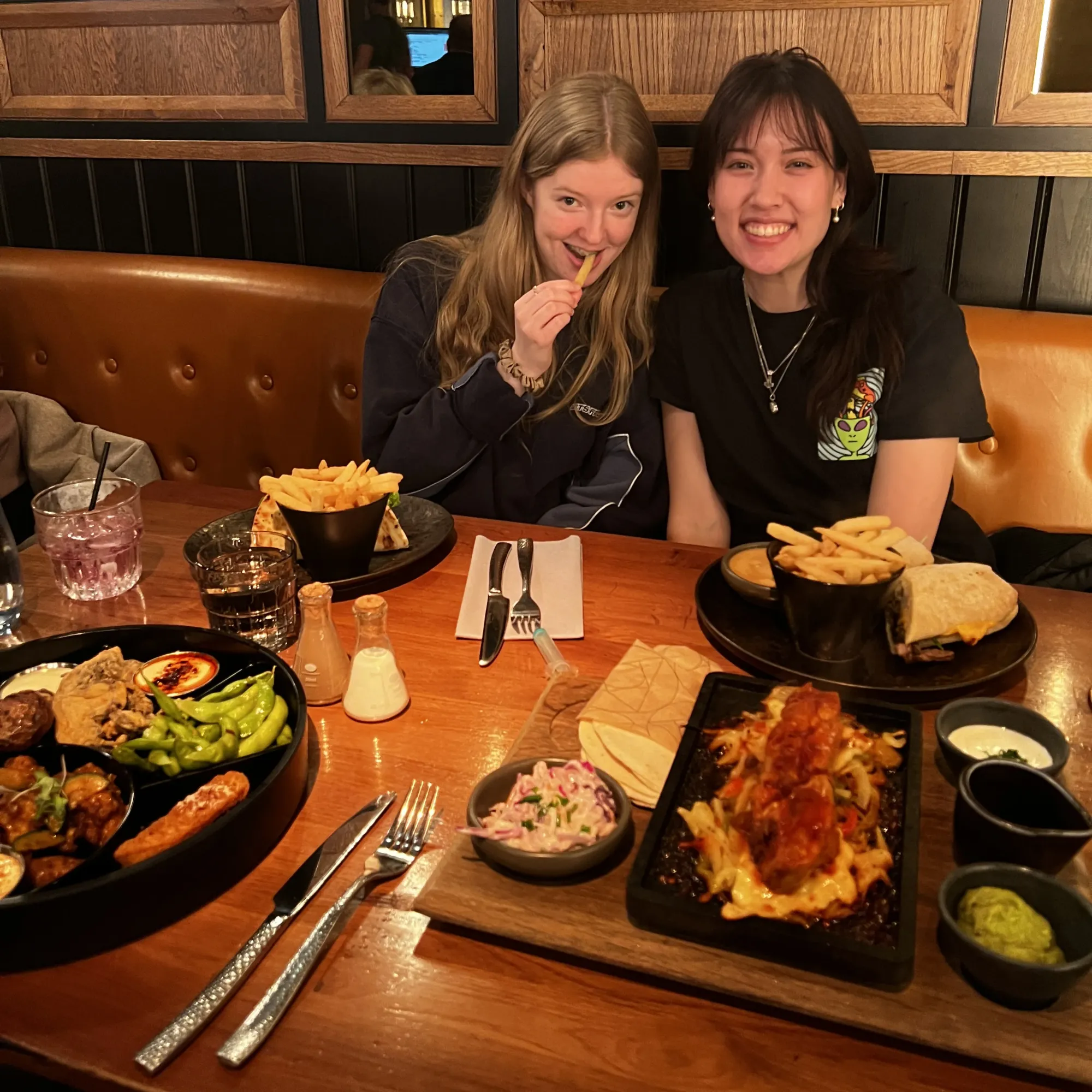 Talli and Claire at The Alchemist, London